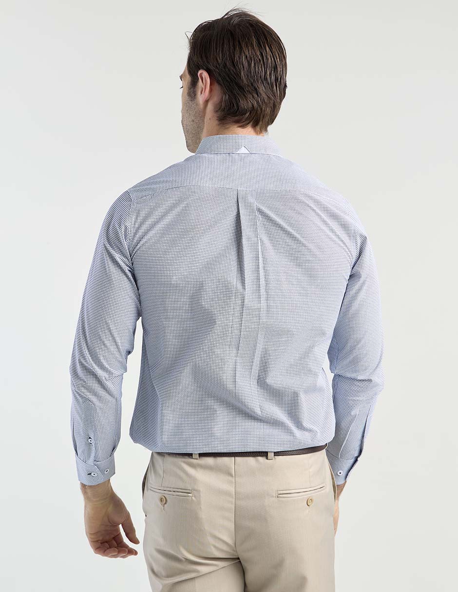 Camisa casual de algodón manga larga para hombre 11