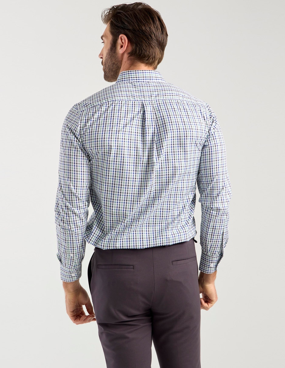 Camisa casual de algodón manga larga para hombre 5