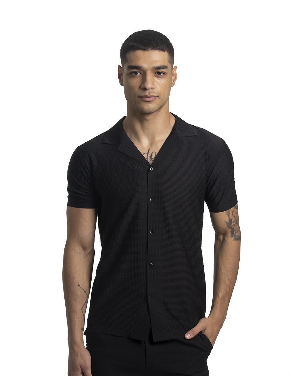 Camisa casual manga corta para hombre