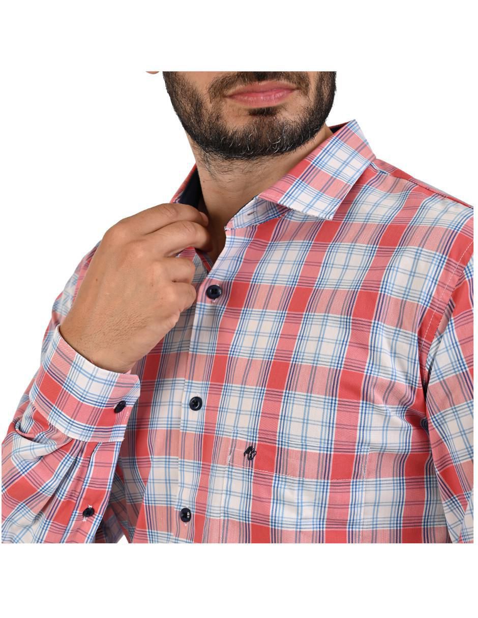 Camisa casual manga larga para hombre