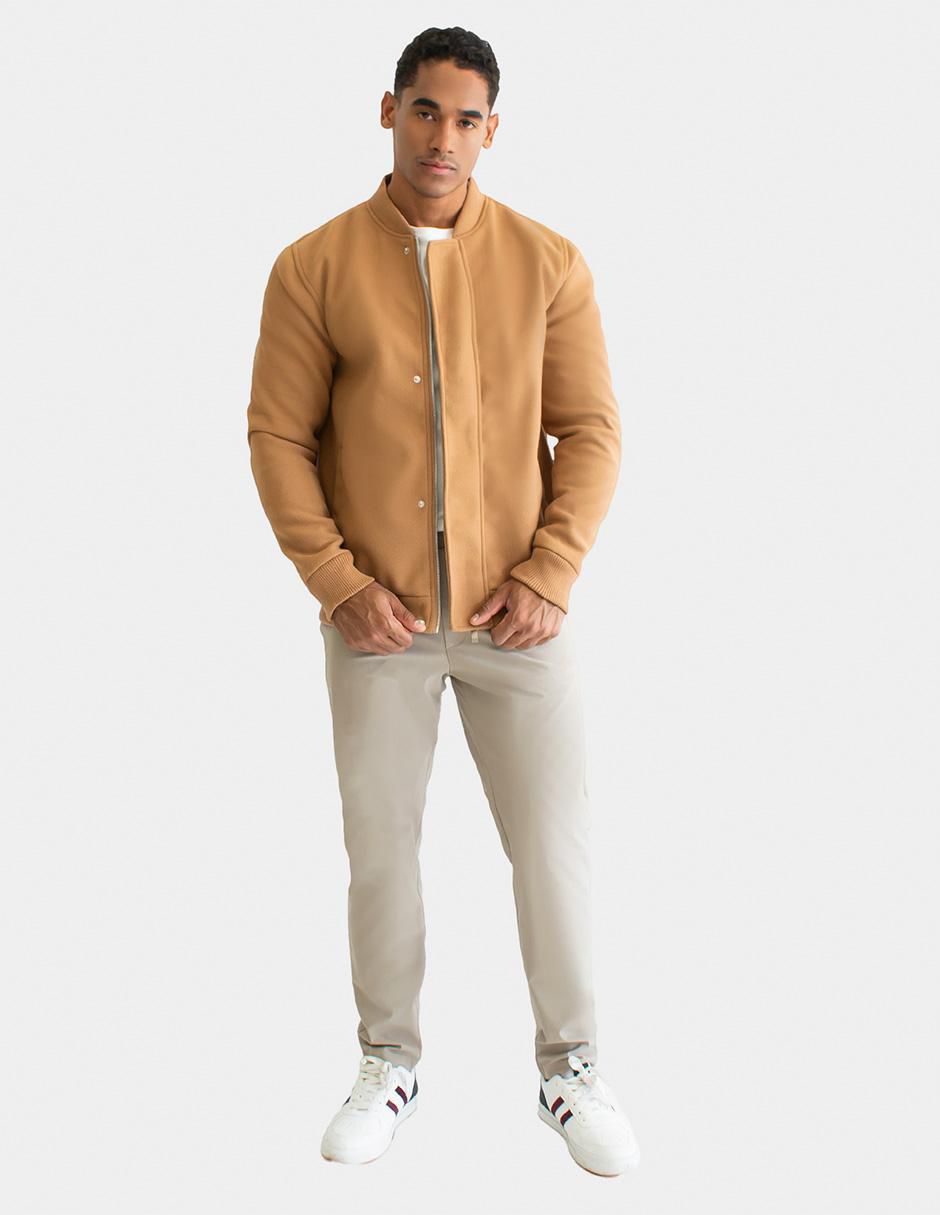 Chamarra bomber con bolsillos para hombre