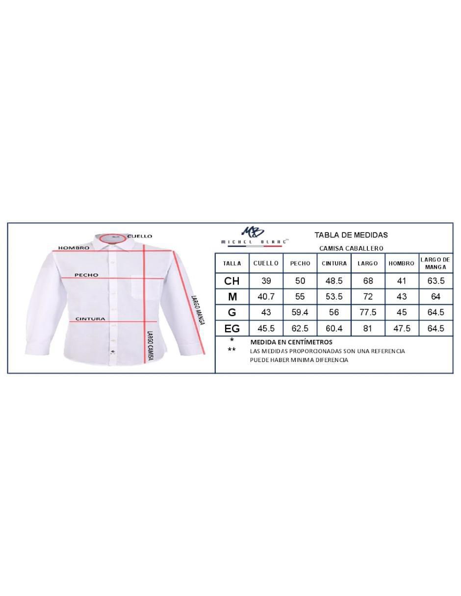 Camisa casual manga larga para hombre