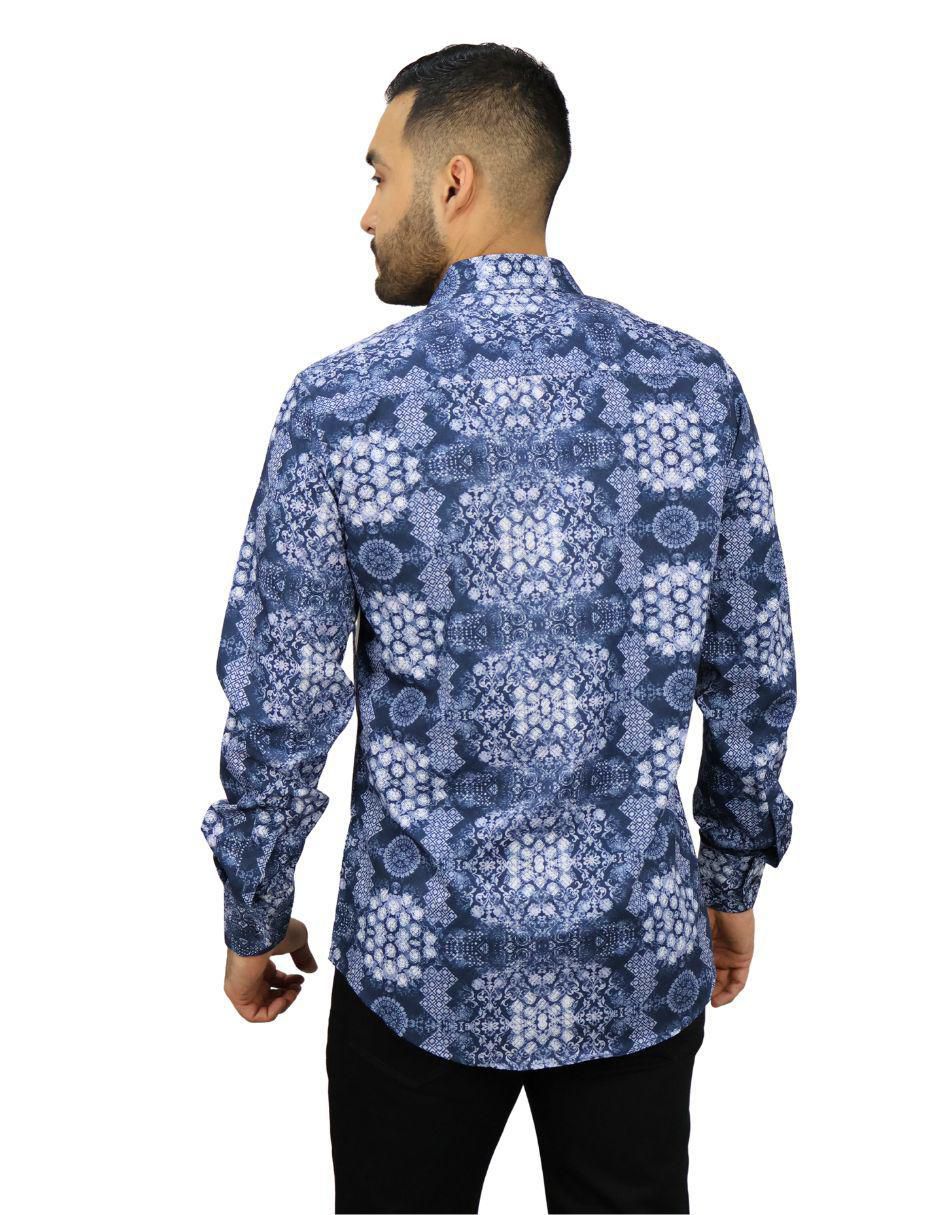 Camisa casual manga larga para hombre
