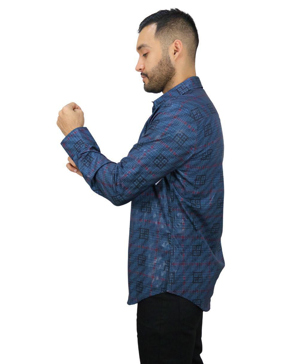 Camisa casual manga larga para hombre 3