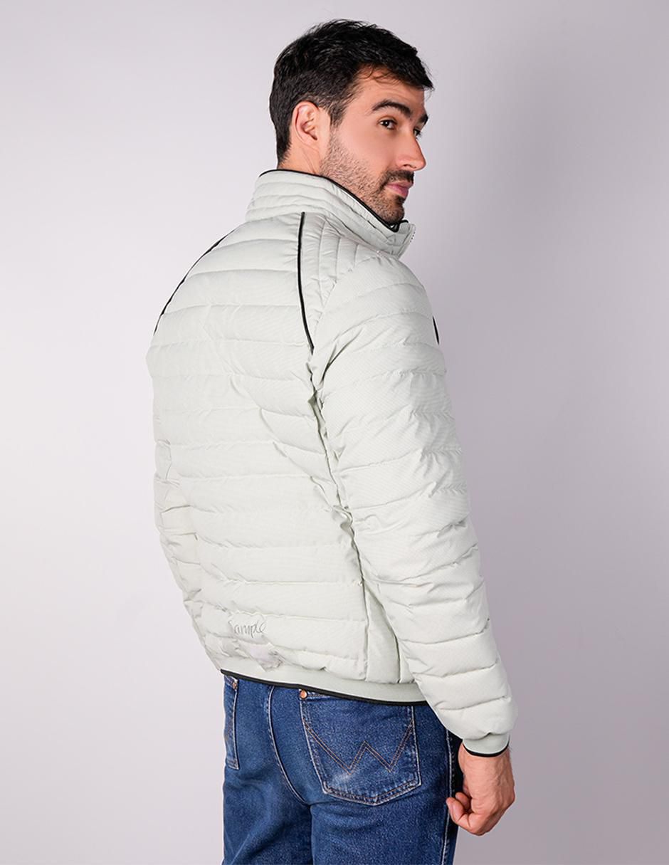 Chamarra capitonada cuello a contraste para hombre 2