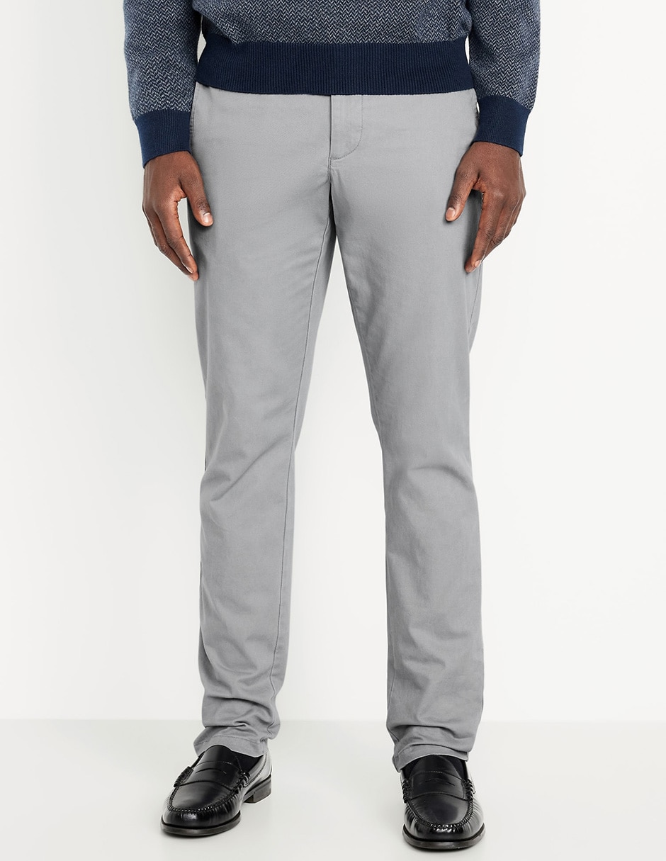 Pantalón regular de algodón para hombre