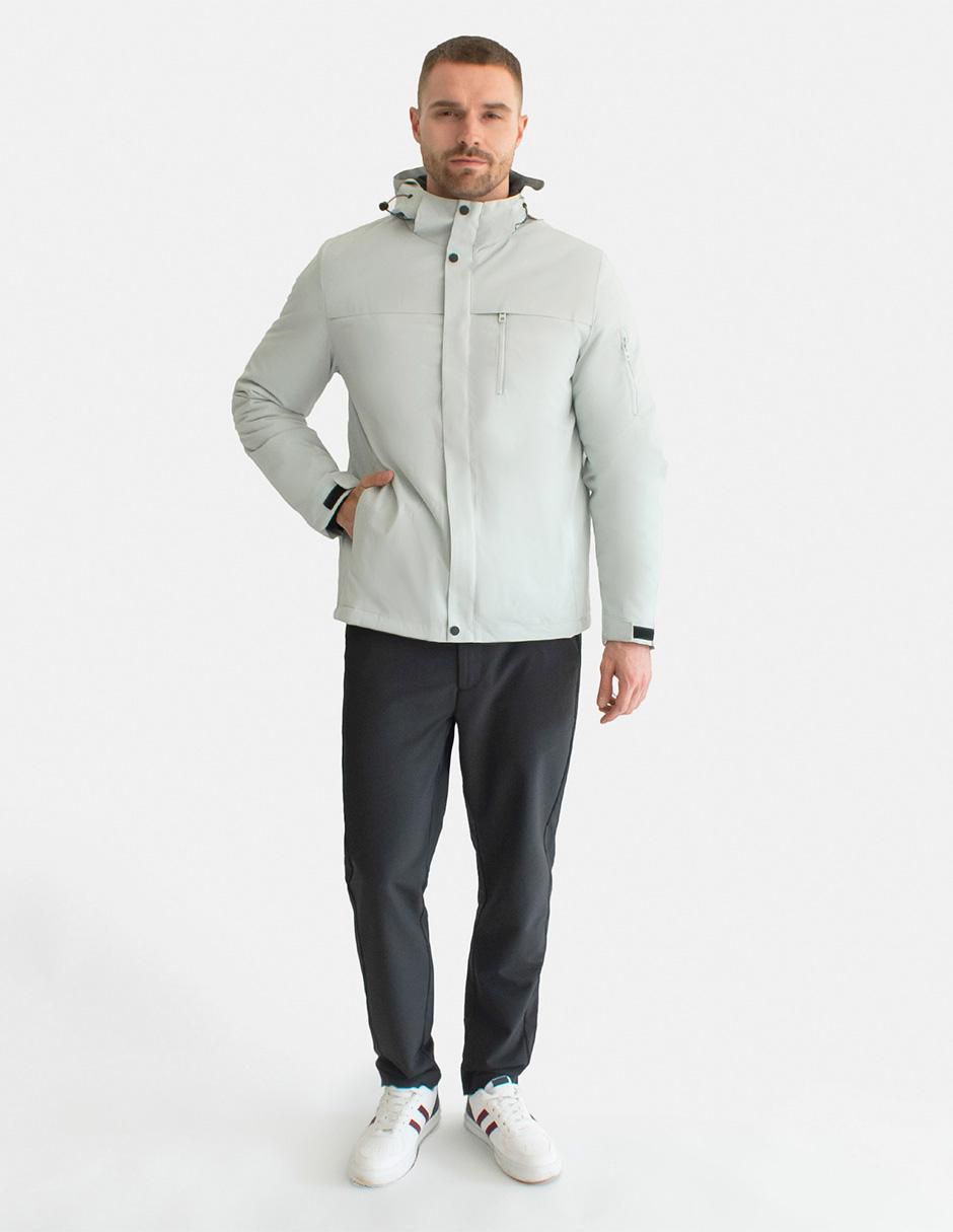 Chamarra casual Generra impermeable con bolsillos para hombre
