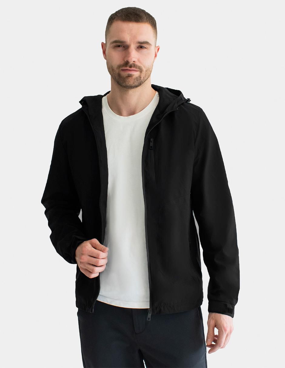 Chamarra casual impermeable con bolsillos para hombre 5