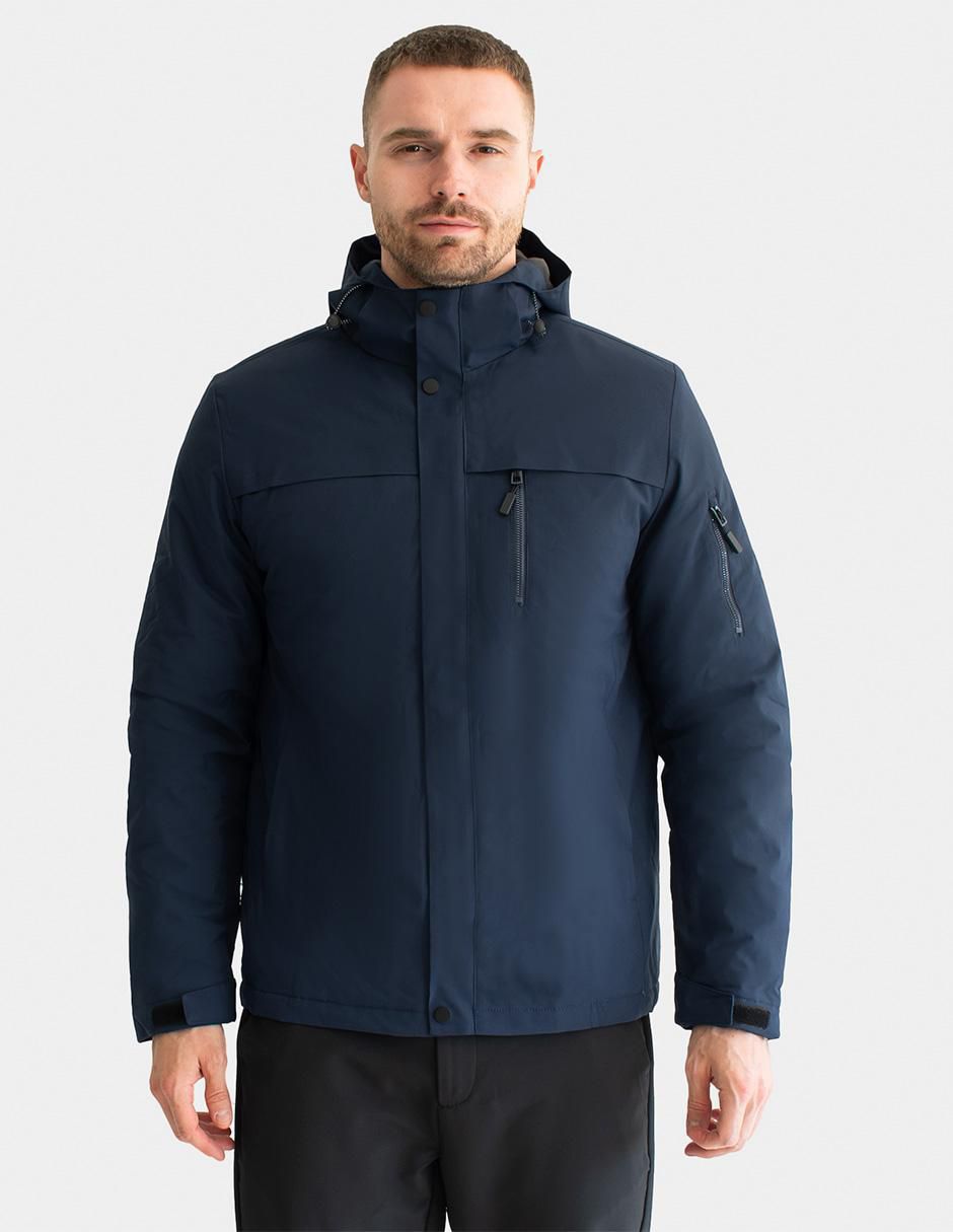 Chamarra casual impermeable con bolsillos para hombre Chamarra casual impermeable con bolsillos para hombre