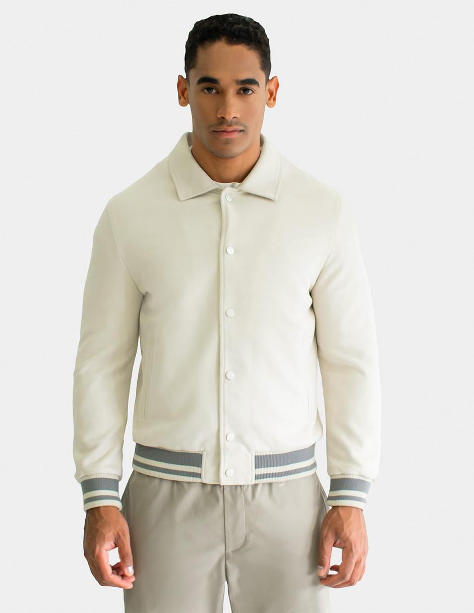 Chamarra casual con bolsillos para hombre