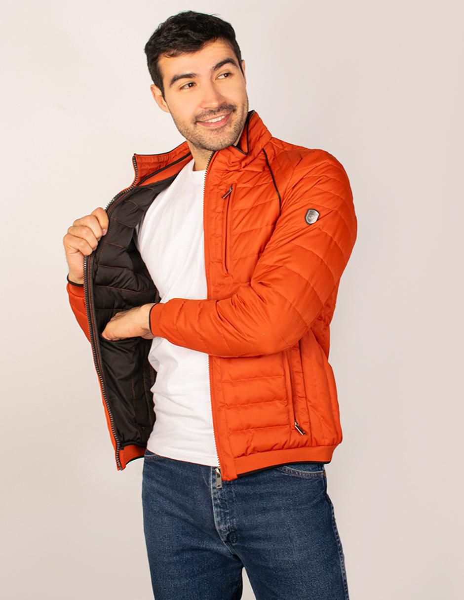 Chamarra acolchada capitonada para hombre 4