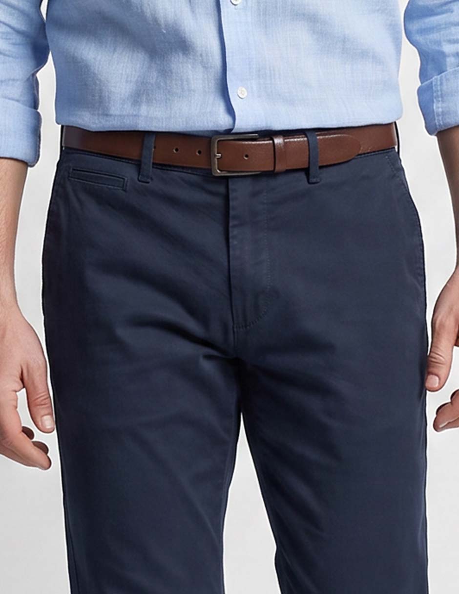 Pantalón regular de algodón para hombre 2