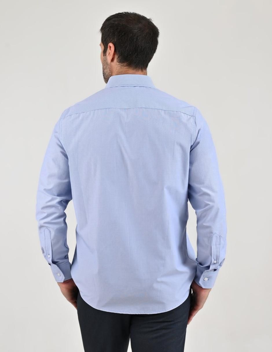 Camisa casual de algodón manga larga para hombre 5