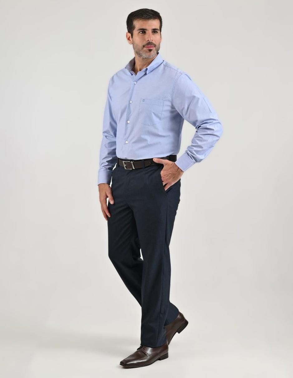 Camisa casual de algodón manga larga para hombre