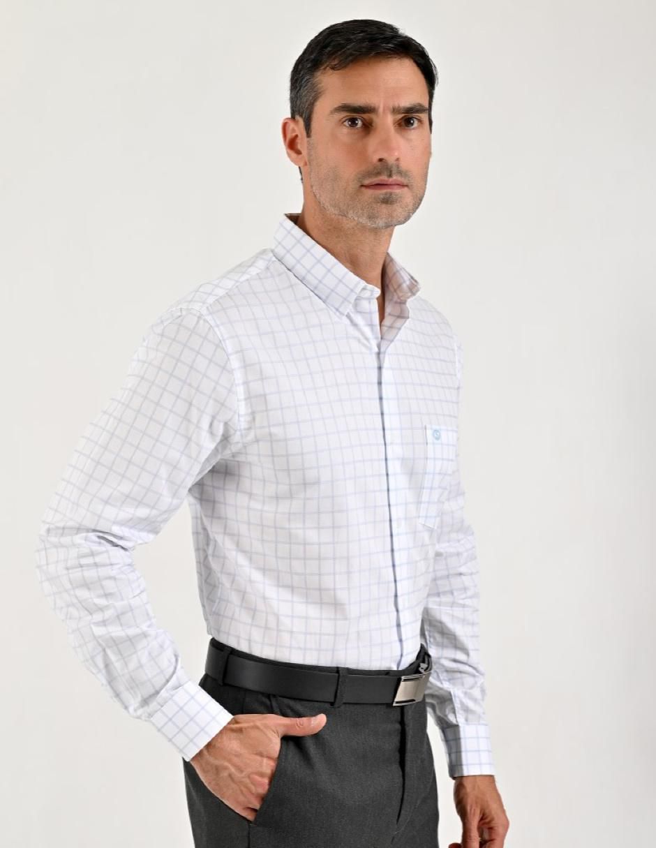 Camisa casual de algodón manga larga para hombre 4