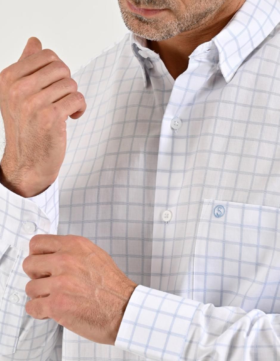Camisa casual de algodón manga larga para hombre 3