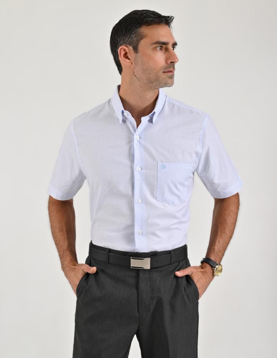 Camisa casual de algodón manga corta para hombre Camisa casual de algodón manga corta para hombre