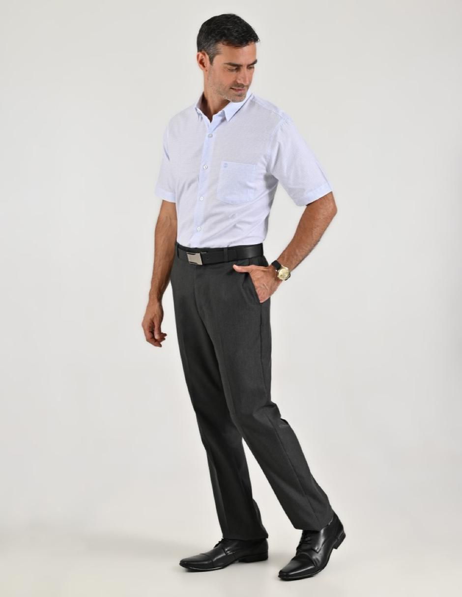 Camisa casual de algodón manga corta para hombre