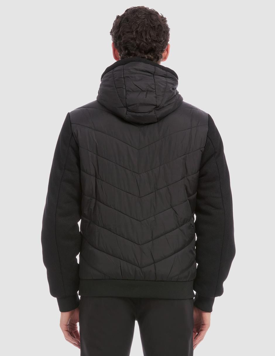 Chamarra acolchada Vittorio Forti con capucha para hombre