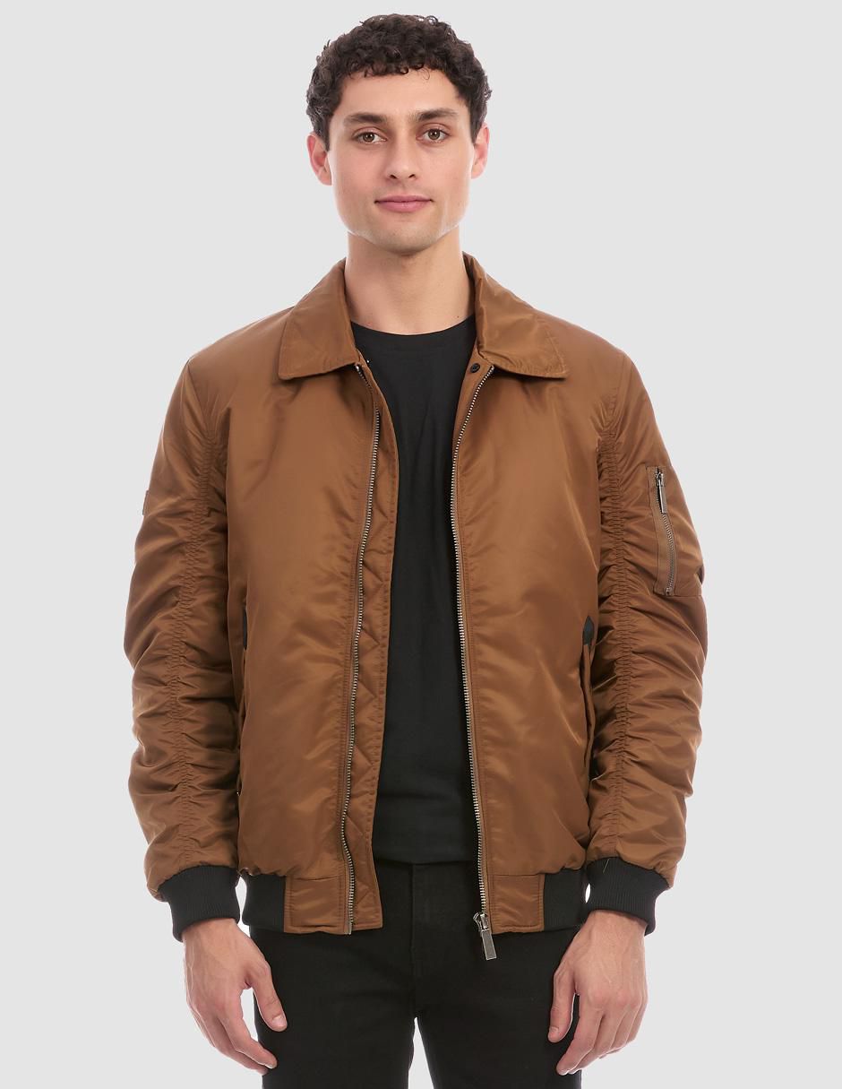 Chamarra bomber con bolsillos para hombre Chamarra bomber con bolsillos para hombre