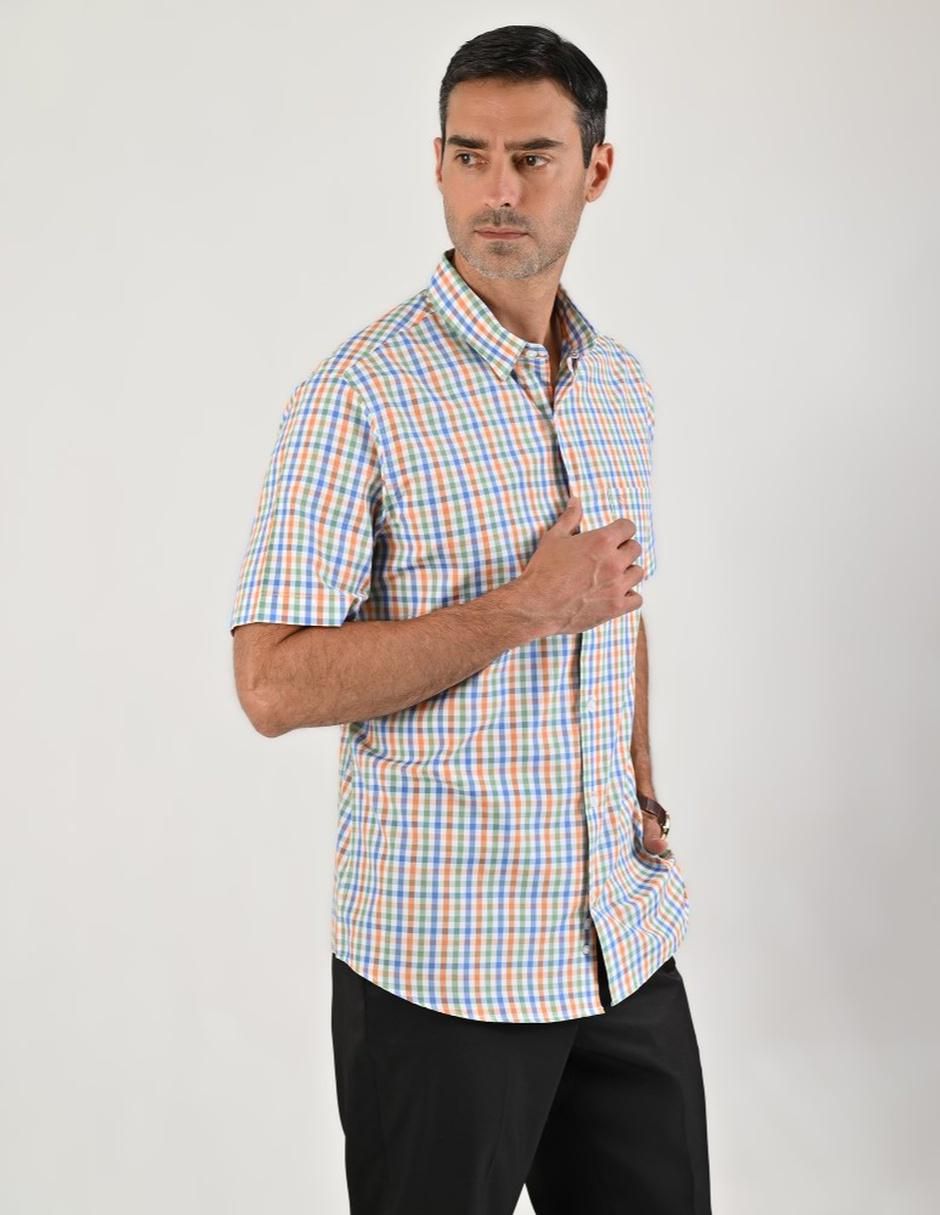 Camisa casual manga corta para hombre