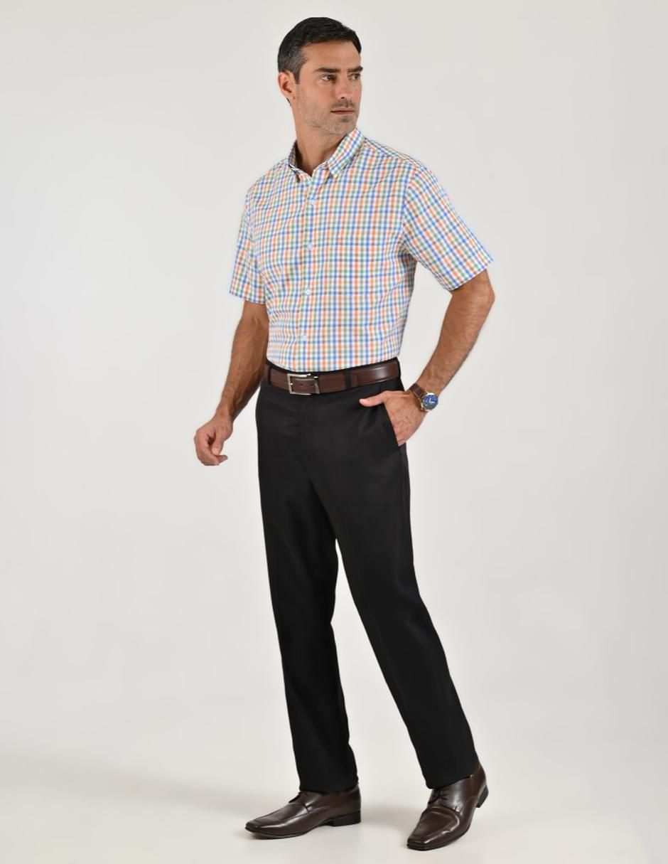 Camisa casual manga corta para hombre