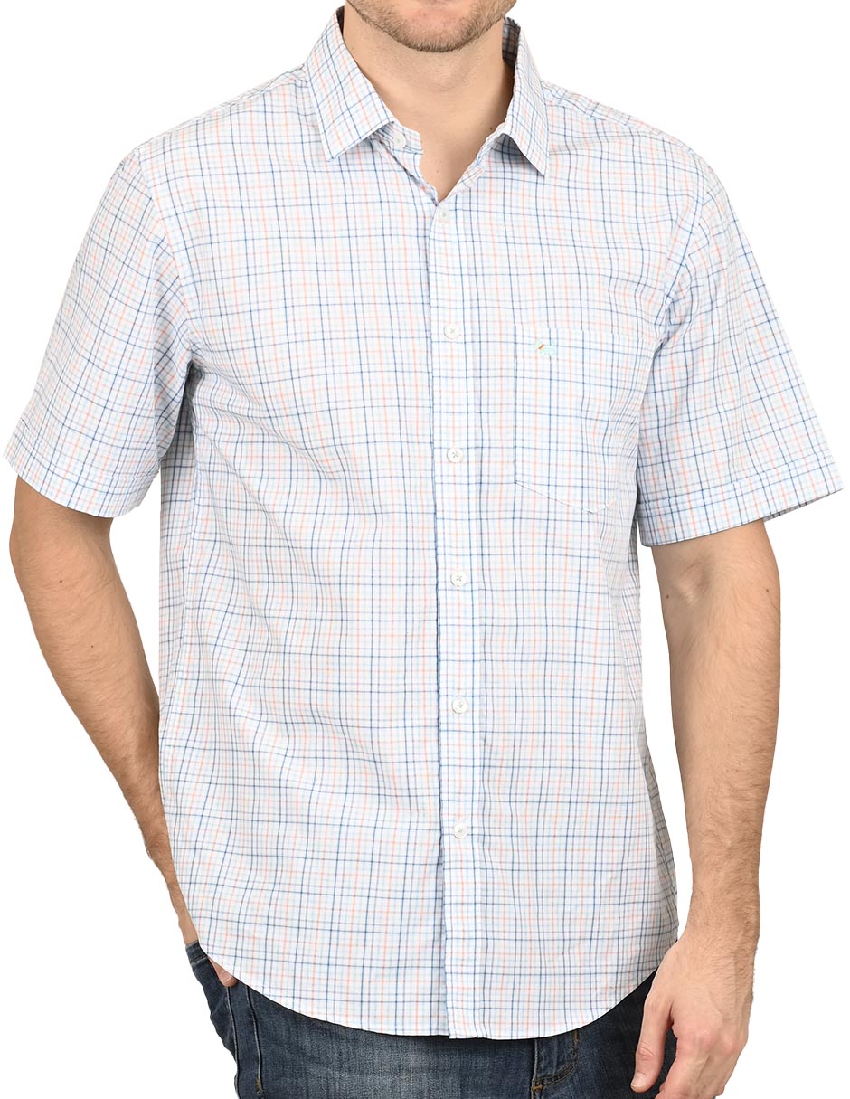 Camisa casual de algodón manga corta para hombre 2