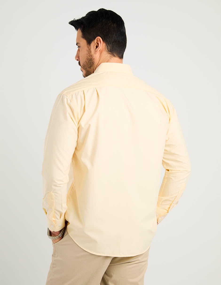 Camisa casual Cavalatti de algodón manga larga para hombre