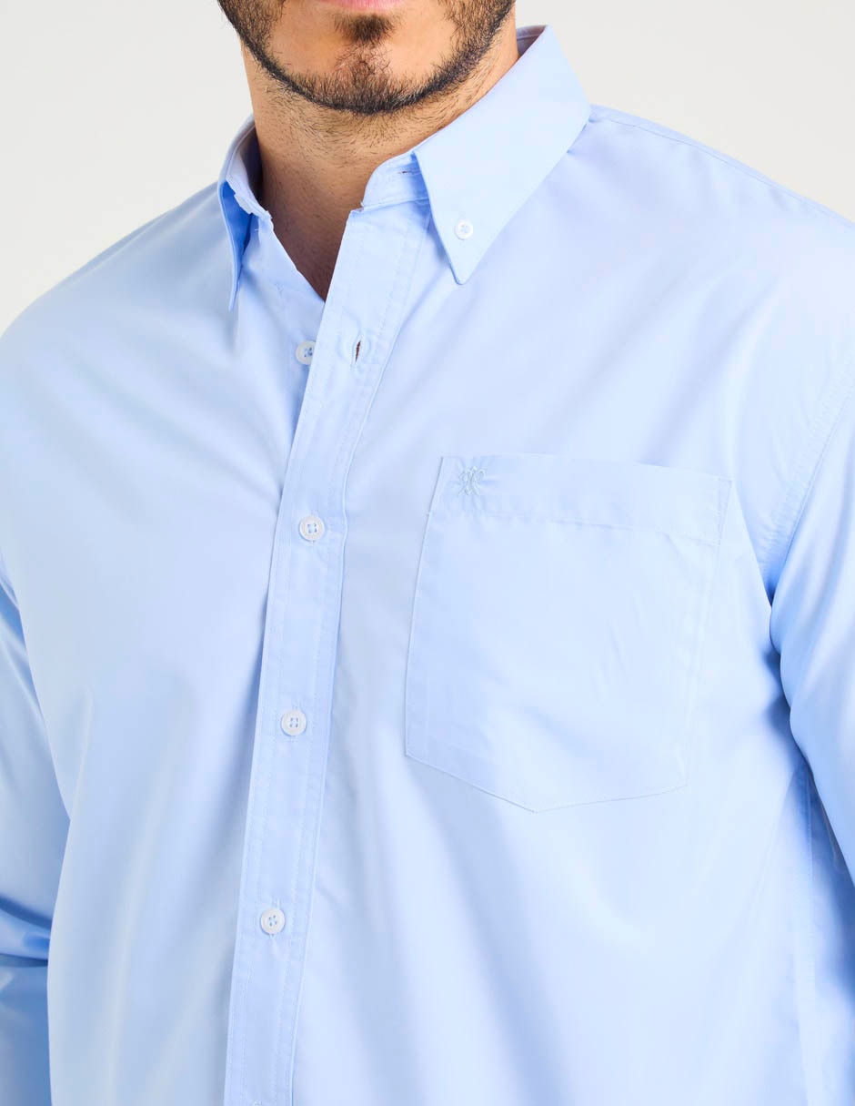 Camisa casual Cavalatti manga larga para hombre