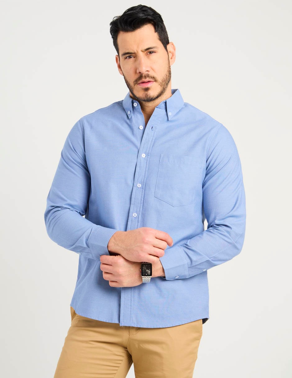 Camisa casual Regent Street manga larga para hombre