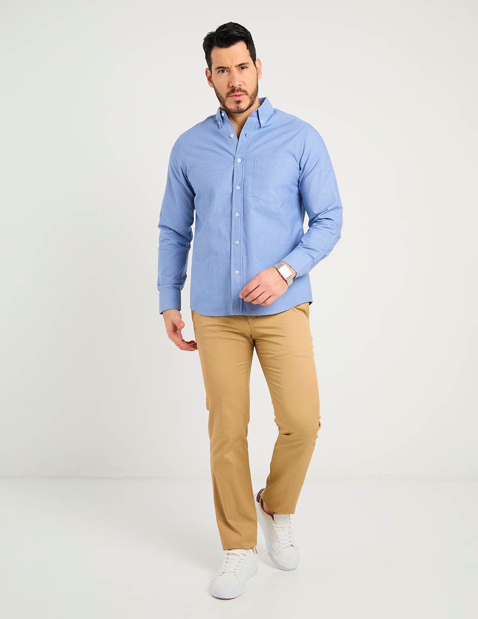 Camisa casual Regent Street manga larga para hombre