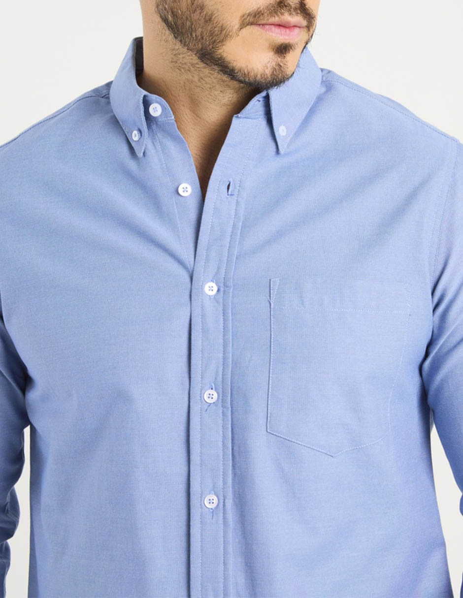Camisa casual Regent Street manga larga para hombre