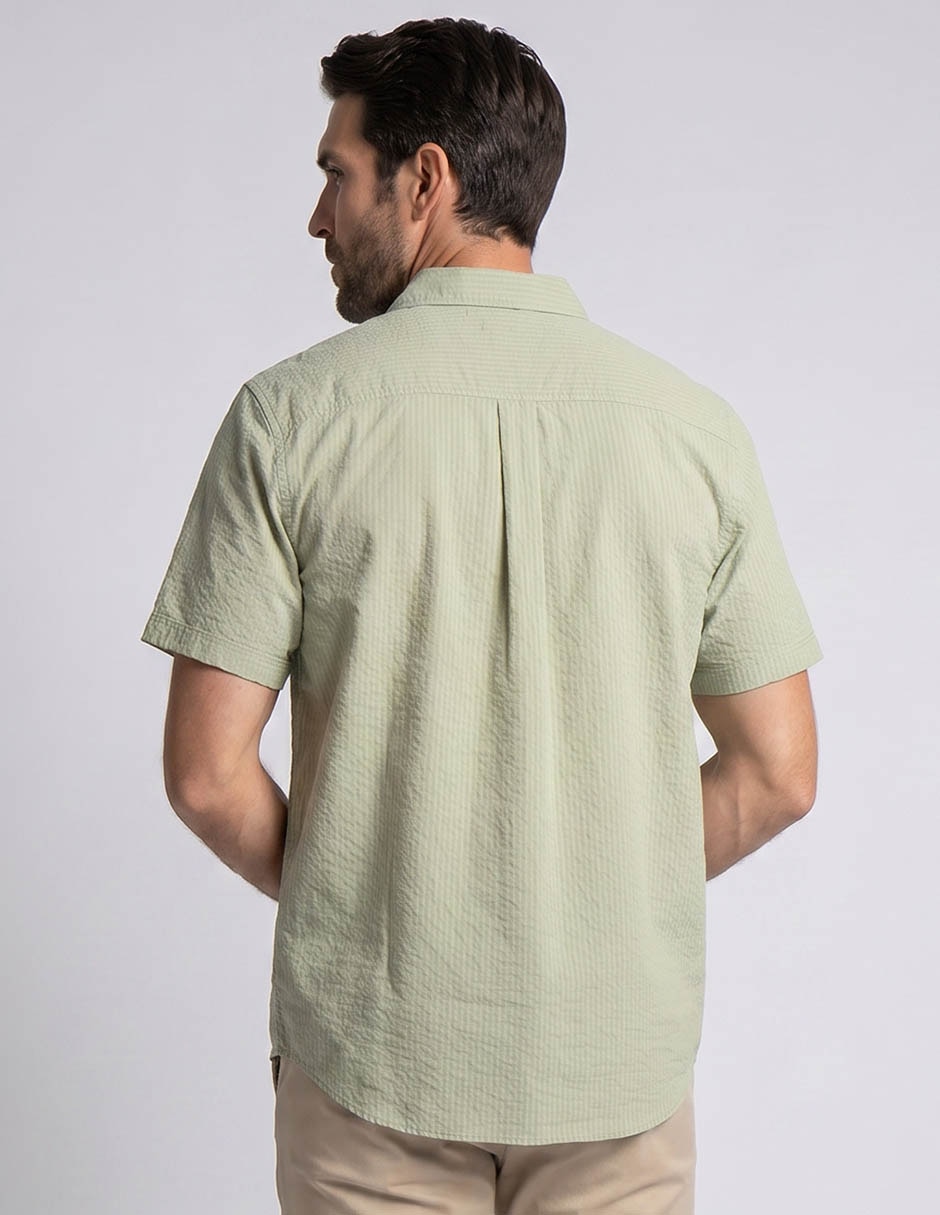 Camisa casual Bass Outdoors de algodón manga corta para hombre