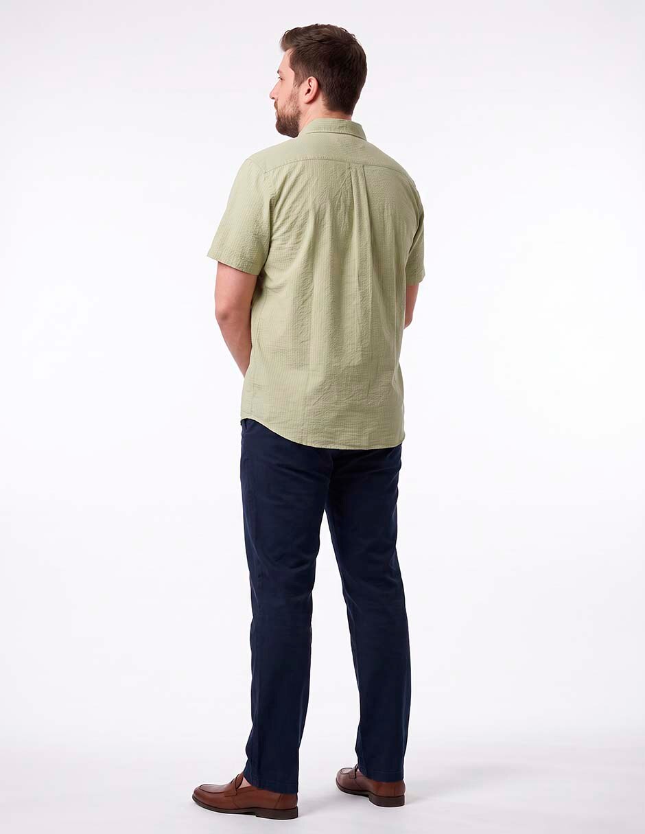 Camisa casual de algodón manga corta para hombre 4