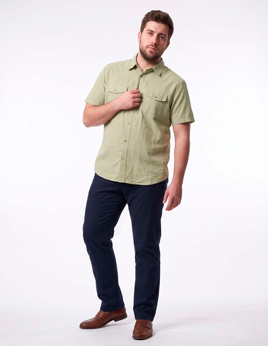 Camisa casual de algodón manga corta para hombre 3