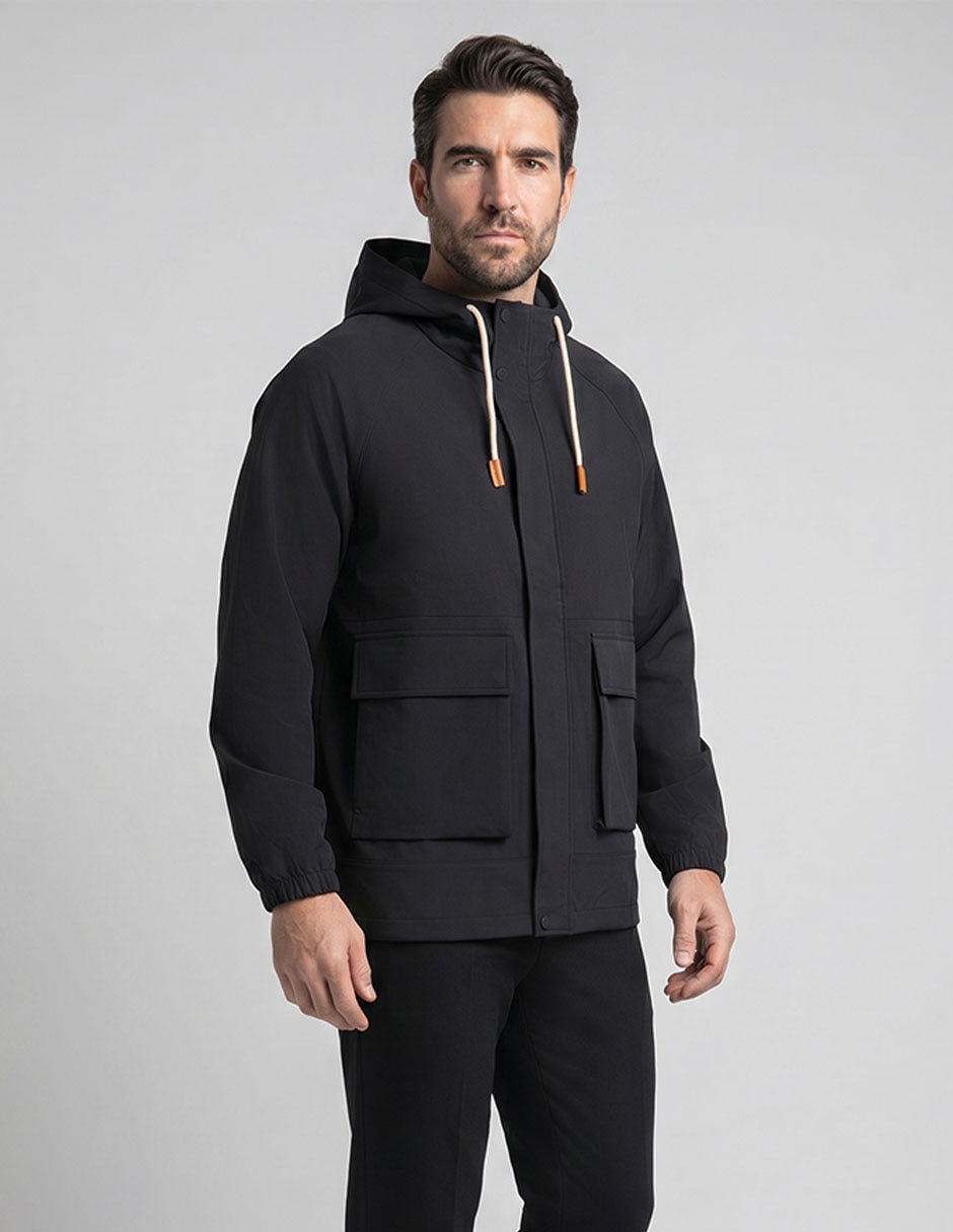 Chamarra bomber con bolsillos para hombre Chamarra bomber con bolsillos para hombre