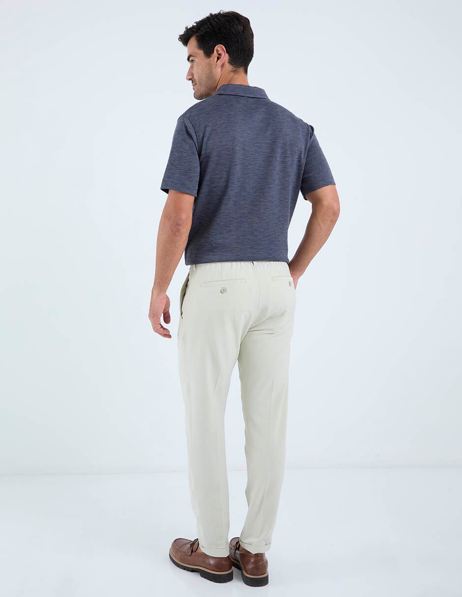 Pantalón business casual chino slim de algodón para hombre 6