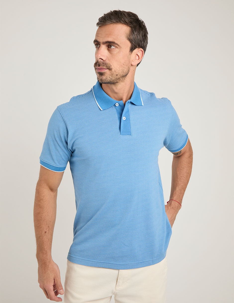 Playera tipo polo JBE para hombre