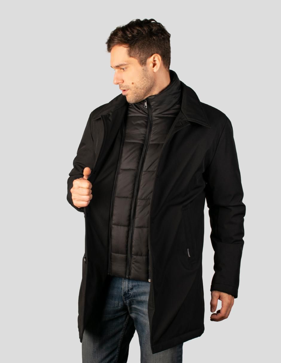 Chamarra parka cuello desmontable para hombre 5