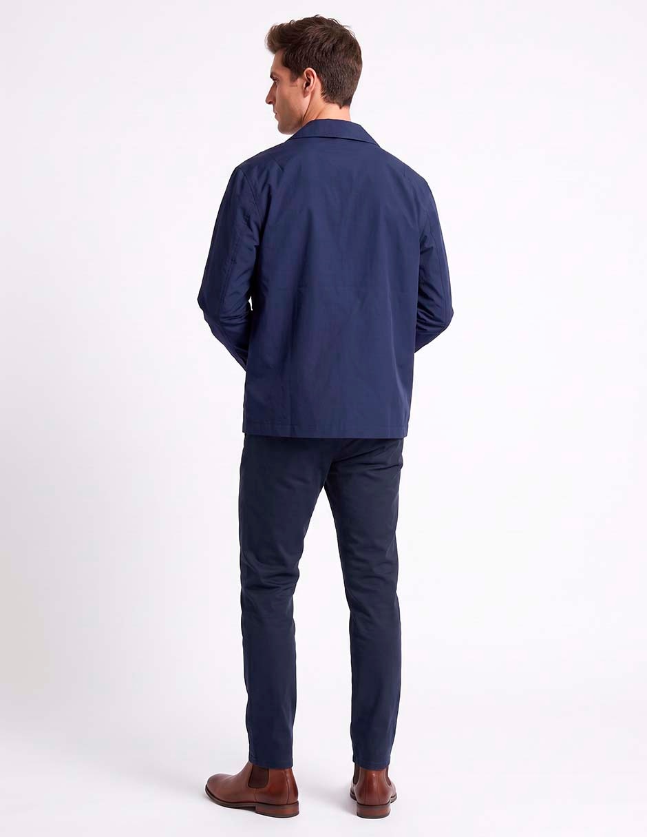 Chamarra casual con bolsillos para hombre