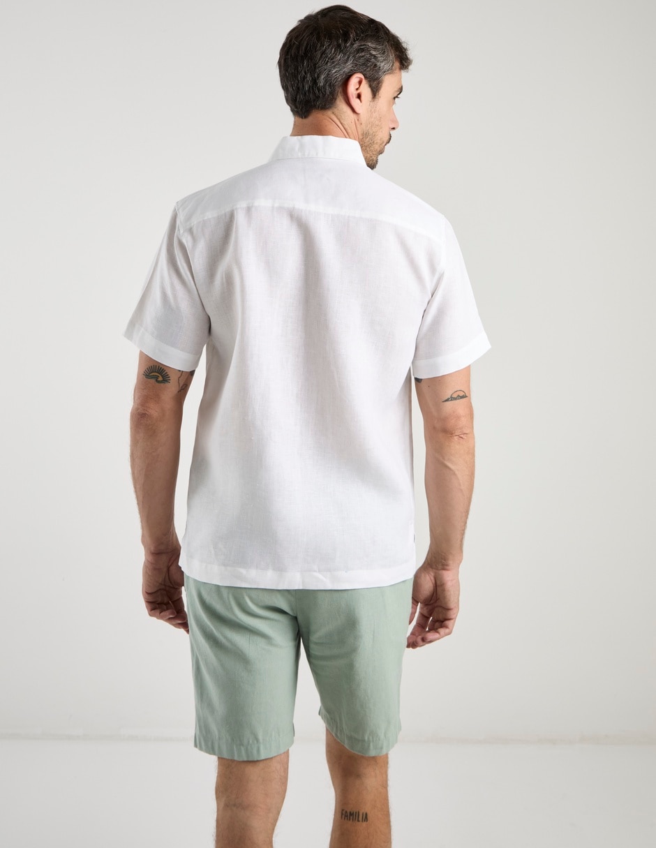 Guayabera manga corta para hombre 6