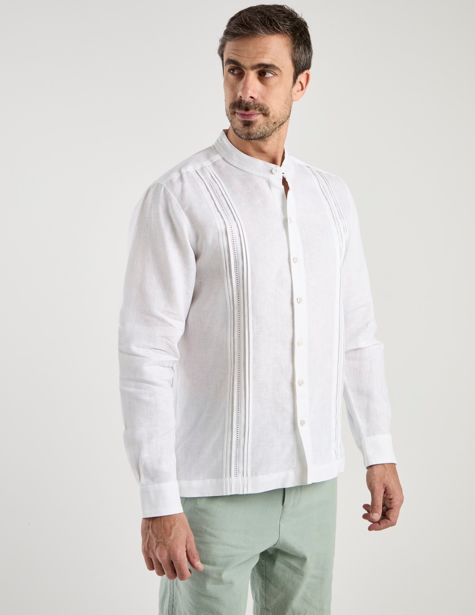 Guayabera manga larga para hombre Guayabera manga larga para hombre