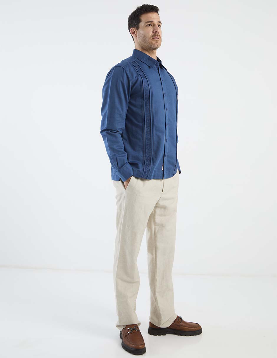 Guayabera manga larga Costavana para hombre