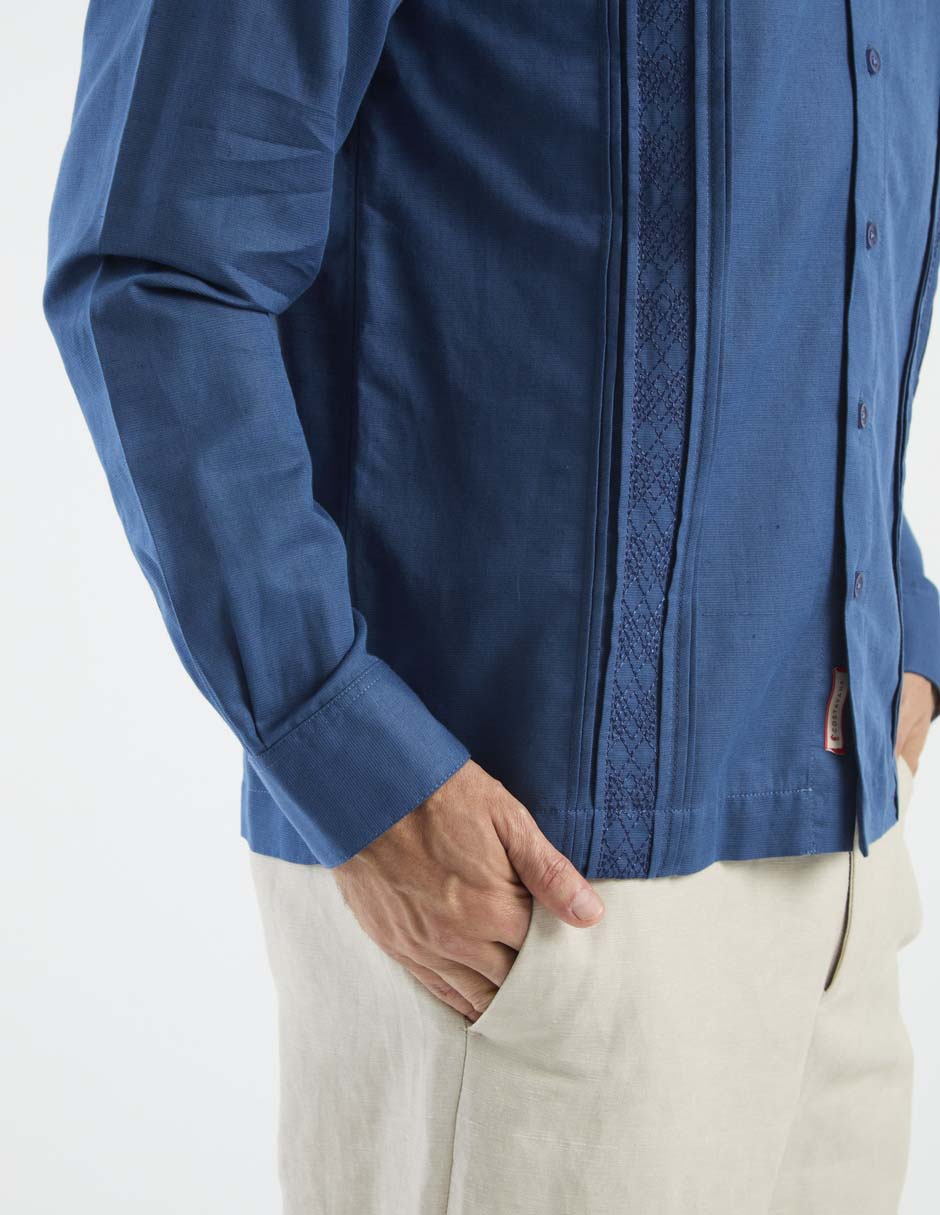 Guayabera manga larga Costavana para hombre