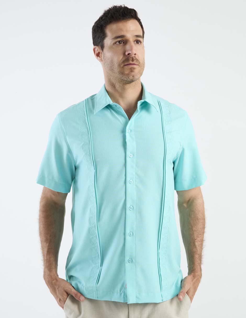 Guayabera manga corta para hombre 7