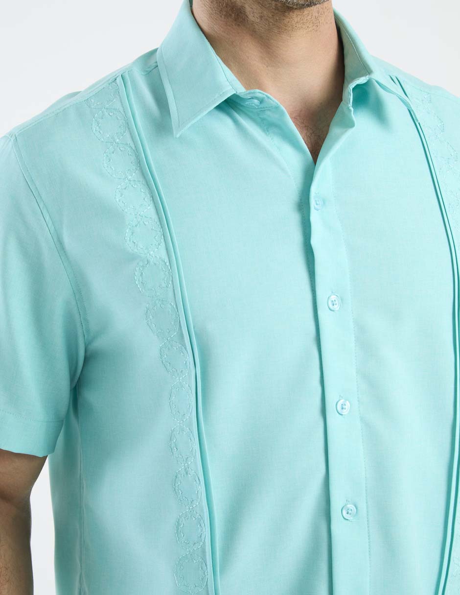 Guayabera manga corta para hombre 9