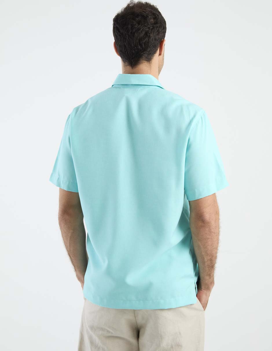 Guayabera manga corta para hombre 11