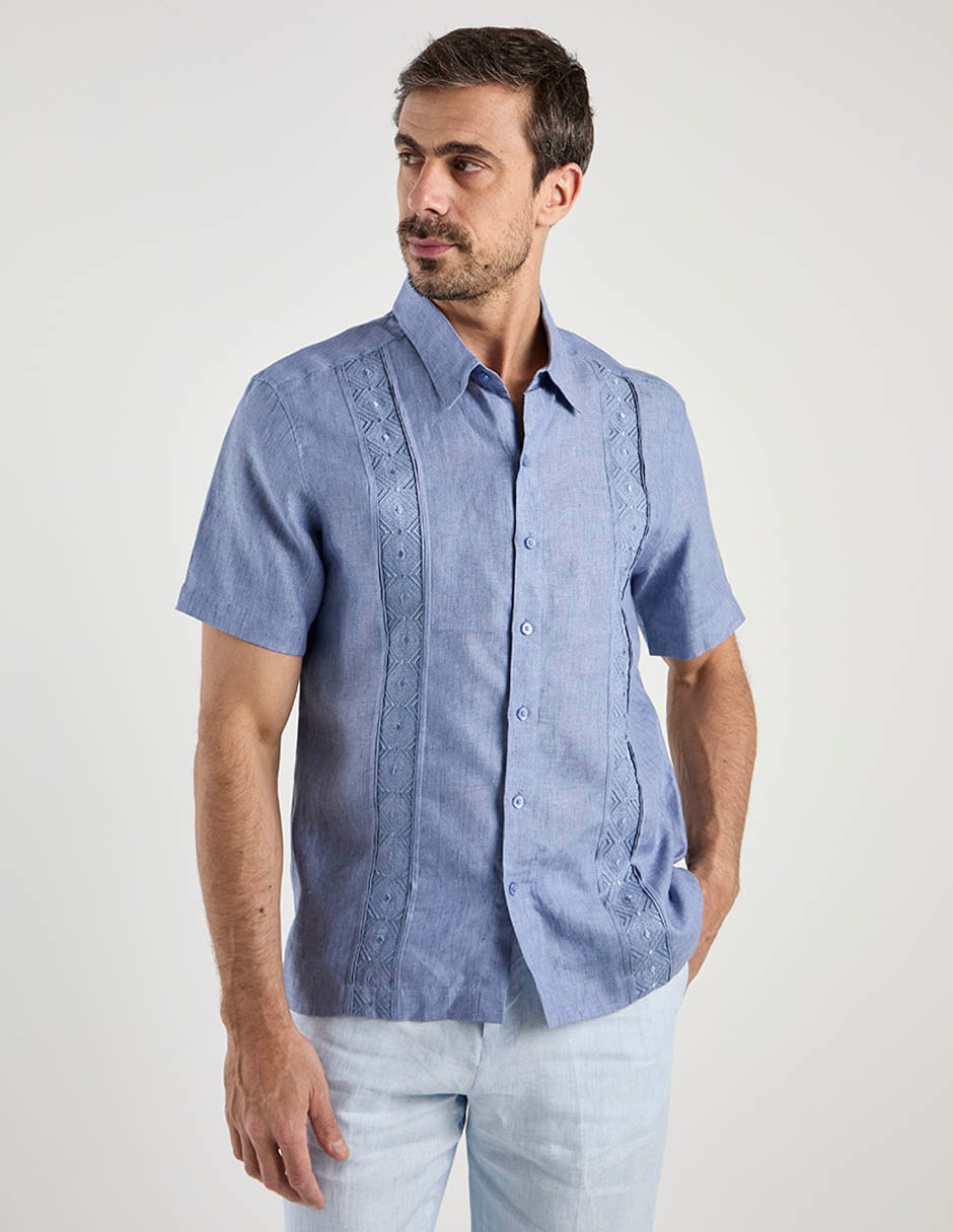 Guayabera manga corta para hombre 2