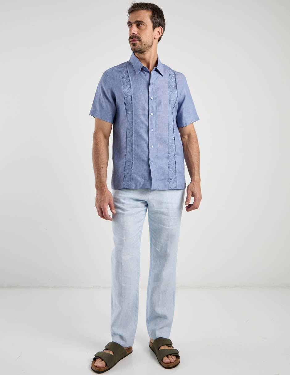Guayabera manga corta para hombre 3