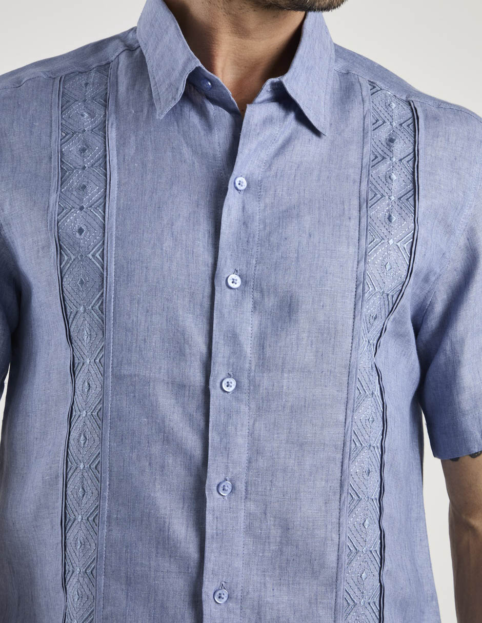 Guayabera manga corta para hombre 5